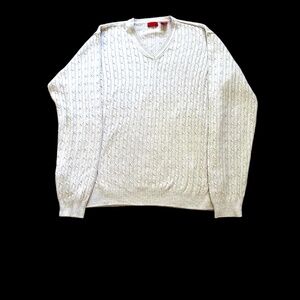 Izod men's  large sweater, cream colored, never worn!